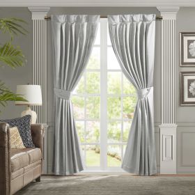 Pleat Curtain Panel with Tieback (Only 1 Pc Panel) - as Pic