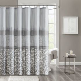 Printed and Embroidered Shower Curtain - as Pic