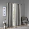 Printed Heathered Blackout Grommet Top Curtain Panel(Only 1 Pc Panel) - as Pic