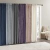 Room Darkening Poly Velvet Rod Pocket/Back Tab Curtain Panel Pair(2 Pcs Window Panels) - as Pic