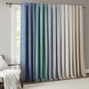 Tonal Printed Faux Silk Total Blackout Curtain Panel Pair - as Pic