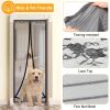 Magnetic Mesh Curtain Hands-free Fly Mesh Door Curtain - Black