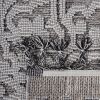 NAAR Guros Collection 2X8 Gray/White /Medallion Indoor/Outdoor Area Rug - as Pic