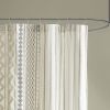 Cotton Printed Shower Curtain with Chenille - as Pic