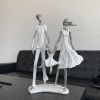NORTHEUINS Resin Family Statues Nordic Creative Abstract Figurines for Interior Home Living Room Desktop Decoration Accessories - Family Statue