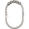 Elliptical Five Bead Metal Hooks Shower Curtain Clasp  - 1