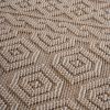 NAAR Guros Collection 2X8 Mocha /Geometric Indoor/Outdoor Area Rug - as Pic