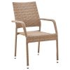 Manhattan Comfort Genoa Patio Dining Armchair in Nature Tan Weave - Default Title