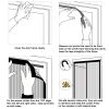 Magnetic Mesh Curtain Hands-free Fly Mesh Door Curtain - Black