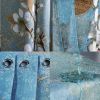 Magnolia Flower Pattern Shower Curtain Waterproof Bathroom Curtain, 180x180 cm - Default