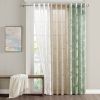 Palm Leaf Burnout Window Sheer(1 Sheer Curtain) - as Pic