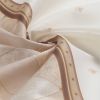 Muwago Luxurious Lattice Print Vintage Classic Shower Curtain Elegant Thick Waterproof Light Brown Marble Pattern Bath Cover - W78"*H72"