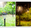 PSDS028. Solar outdoor courtyard garden with decorative light-controlled lawn lights - PSDS028