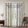 Printed Botanical Blackout Curtain Panel - as Pic