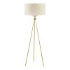 Pacific Metal Tripod Floor Lamp with Glass Shade - as Pic