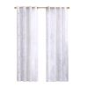 Grommet Top Sheer Bird on Branches Burnout Window Curtain(Only 1 Pc Panel) - as Pic