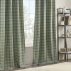 Plaid Rod Pocket and Back Tab Curtain Panel with Fleece Lining(Only 1 Pc Curtain Panel) - as Pic