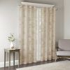 Palm Leaf Burnout Window Sheer(1 Sheer Curtain) - as Pic