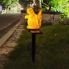 1pc Solar Resin Squirrel Floor Lamp; LED Outdoor Rain Light Courtyard Garden Lawn Landscape Light - Gnomes Dragon - Squirrel