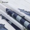 Muwago Luxury Lighthouse Pattern Shower Curtain Stain Resistant Perforation-Free Mildew-Proofing Durable For Bathroom Decoration - W78"*H72"