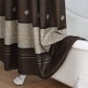 Muwago Waterproof Bathroom Curtain Seville Chocolate Printed Blackout Bathing Cover Mildew Shower Curtain For Shower Curtain - W72"*H72"