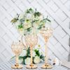 Gold/Silver Crystal Candle Holder Pillar Metal Tealight Candlestick Wedding Table Centerpiece Party Christmas Home Desktop Decor - Silver Small - CN