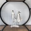 NORTHEUINS Resin Family Statues Nordic Creative Abstract Figurines for Interior Home Living Room Desktop Decoration Accessories - Family Statue