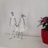 NORTHEUINS Resin Family Statues Nordic Creative Abstract Figurines for Interior Home Living Room Desktop Decoration Accessories - Family Statue