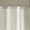 Cotton Printed Shower Curtain with Chenille - as Pic