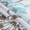Muwago Silhouette Dandelion Floral Plants Printed Shower Curtain Bathing Cover Polyester Waterproof Blue Leaves Bathroom Curtain - W72"*H72"