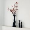 Creative Floor Vase Tall Ceramic Vase Black And White Nordic Simple Spiral Vase Living Room Desktop Ceramic Ornaments Home Decor - Basic white - China