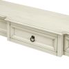 TREXM Console Table Sofa Table with Drawers for Entryway with Projecting Drawers and Long Shelf (Antique White, OLD SKU: WF189574AAK) - as Pic