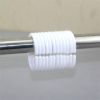 10-12 PCS C-type Plastic Shower Curtain Ring Hooks - S