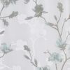 Floral Printed Burnout Shower Curtain - as Pic