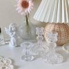 Glass Candle Holder Candlestick Wedding Centerpiece Candle Holders Romantic Wedding Centerpieces For Tables Wedding Home Decor - 15.5x8cm1 - CN