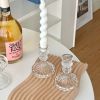 Glass Candle Holder Candlestick Wedding Centerpiece Candle Holders Romantic Wedding Centerpieces For Tables Wedding Home Decor - 15.5x8cm1 - CN