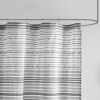 Cotton Yarn Dye Shower Curtain with Pom Poms - as Pic