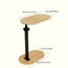 1 Piece Bamboo Bathtub Rack Floor Standing Shelf Adjustable Bathroom Organizer Bedside Removable Shelf Bathroom Accessories Bathtub Tray - Wood color