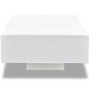 Coffee Table High Gloss White - White