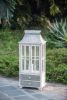Wooden Candle Lantern Decorative, Hurricane Lantern Holder Decor for Indoor Outdoor, Home Garden Wedding - as Pic
