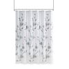 Floral Printed Burnout Shower Curtain - as Pic