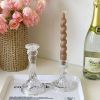 Glass Candle Holder Candlestick Wedding Centerpiece Candle Holders Romantic Wedding Centerpieces For Tables Wedding Home Decor - 15.5x8cm1 - CN
