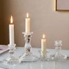 Glass Candle Holder Candlestick Wedding Centerpiece Candle Holders Romantic Wedding Centerpieces For Tables Wedding Home Decor - 15.5x8cm - CN