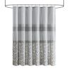 Printed and Embroidered Shower Curtain - as Pic