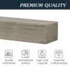 60" Rustic Wood Fireplace Mantel,Wall-Mounted & Floating Shelf for Home Decor - as Pic