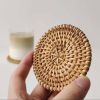 Rattan Coasters;  Table Décor Set of 6 - 6