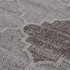 NAAR Guros Collection 2X8 White/Grey /Trellis Indoor/Outdoor Area Rug - as Pic