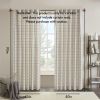 Plaid Rod Pocket and Back Tab Curtain Panel with Fleece Lining - as Pic