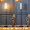74.8in Tall Floor Lamp with Shade 3200K Warm Yellow Light Modern Standing Lamp Decorative Lamp with Foot Switch  - Floor Lamp