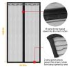 Magnetic Mesh Curtain Hands-free Fly Mesh Door Curtain - Black